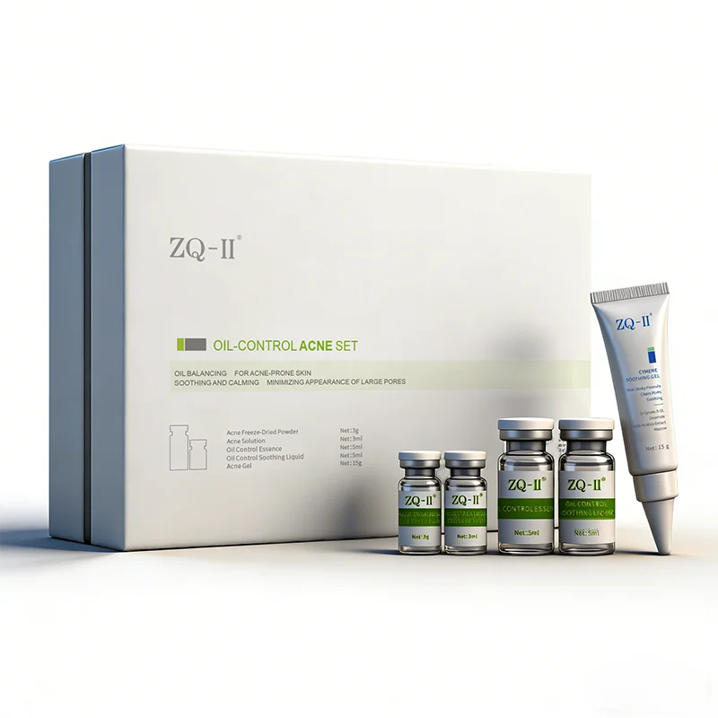 Set per il trattamento dell'acne con controllo dell'olio