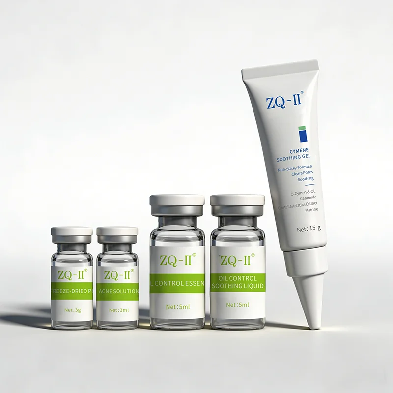 Set per il trattamento dell'acne con controllo dell'olio